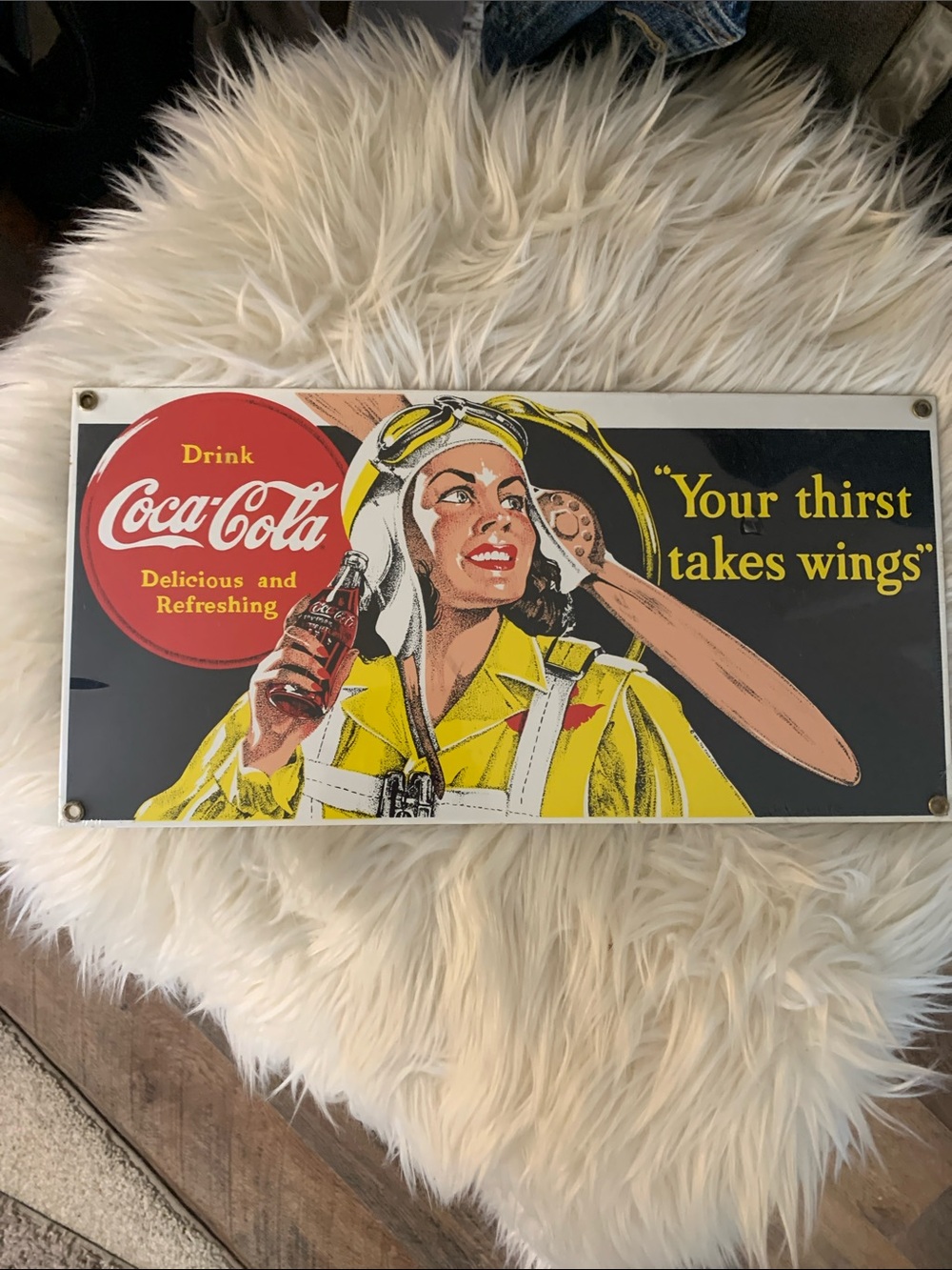 Coca-Cola metal sign
Women. Aviation ❗️👊🏻✈️
14.5” x 7”